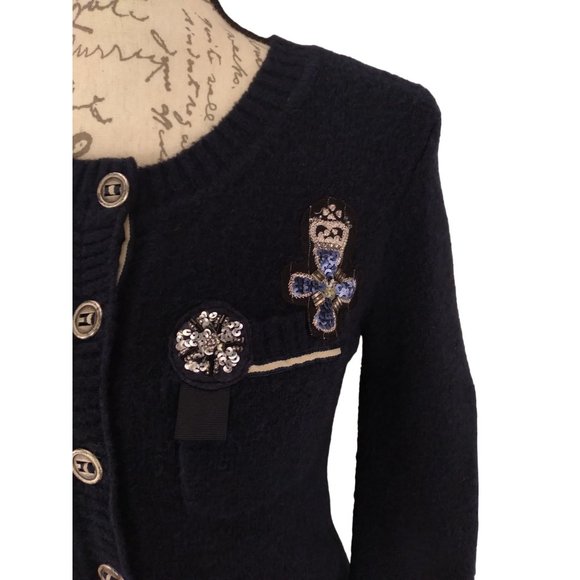 Cynthia Steffe Hong Kong School Girl Varsity Cargian Jacket wool blend size XS - Picture 3 of 16